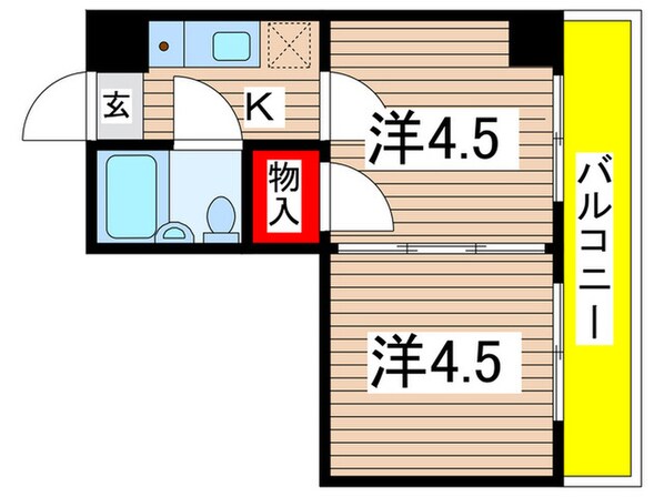 プレステ－ジ千葉の物件間取画像